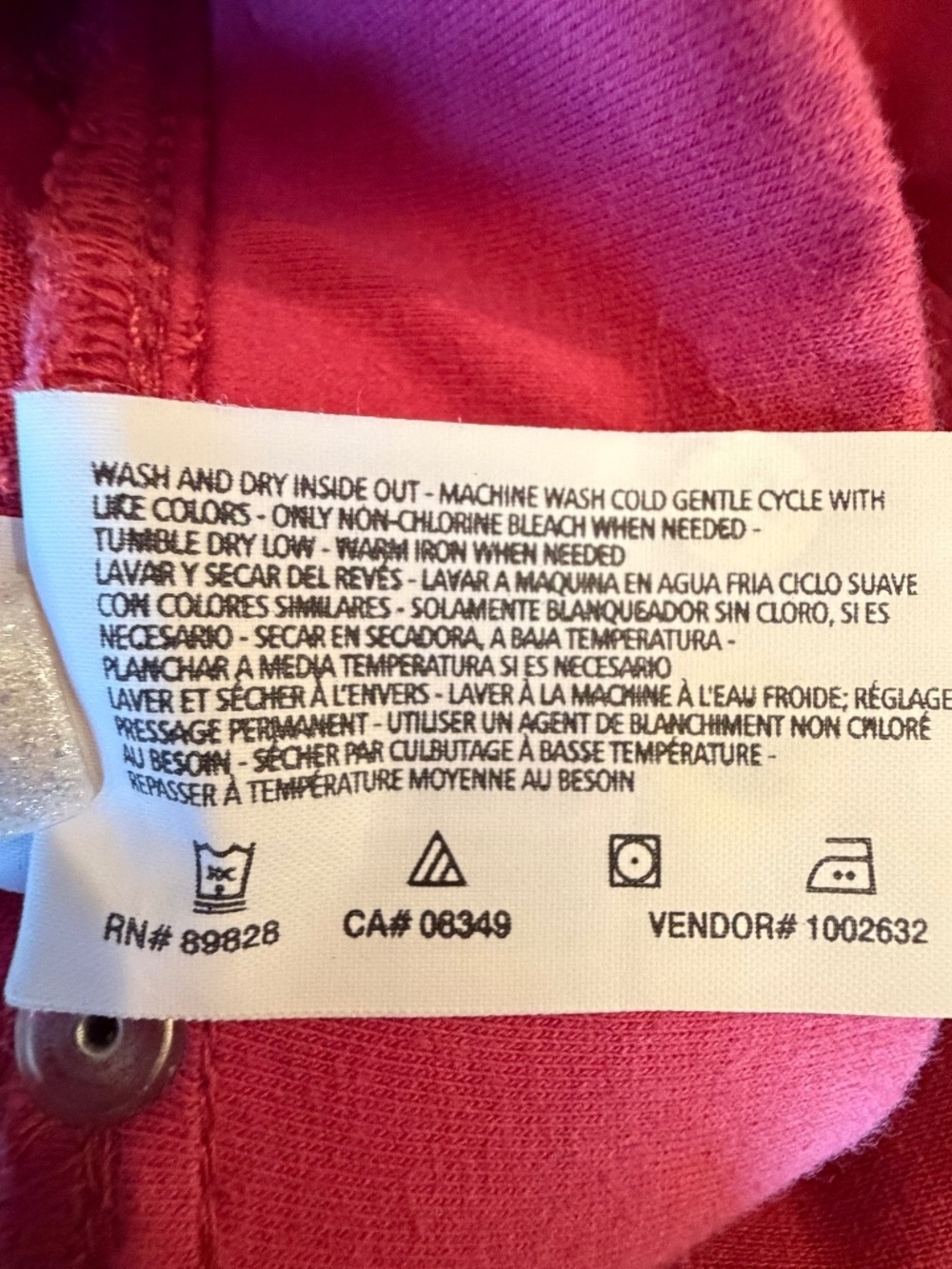 Gloria Vanderbilt Raspberry Linen Blend Cropped Ruched Pants, Size 10 - Picture 9 of 11